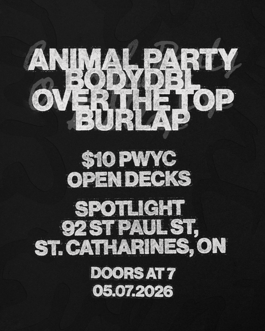ANIMAL PARTY LIVE